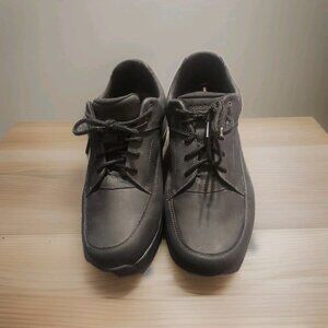 Dunham Men's Midland Non-slip Lace Up Oxford Work Sneakers Black Size 16 Leather